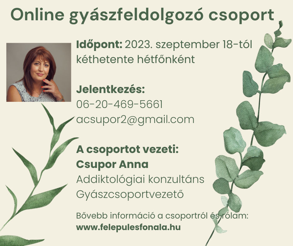 Online csoport szeptember 18-án
