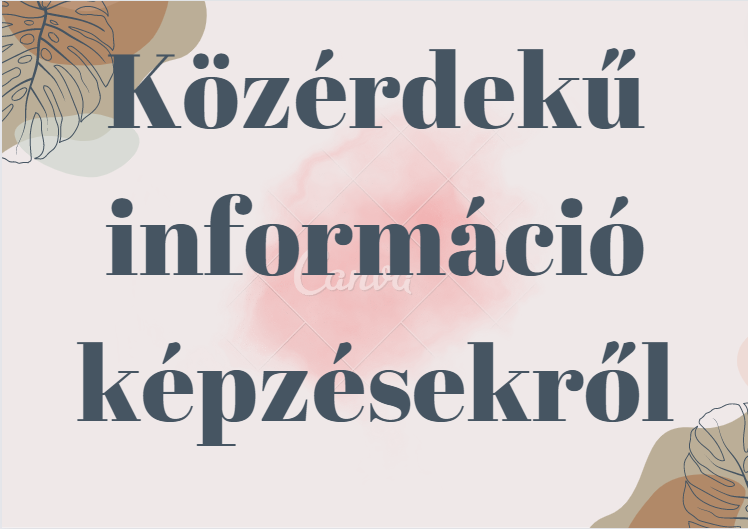 Várható képzési időpontok